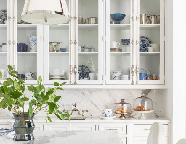 Glass front wall cabinet