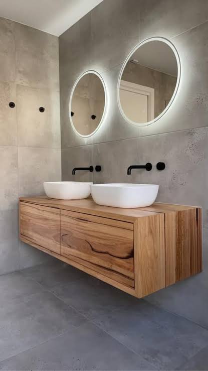 Floating bath vanity